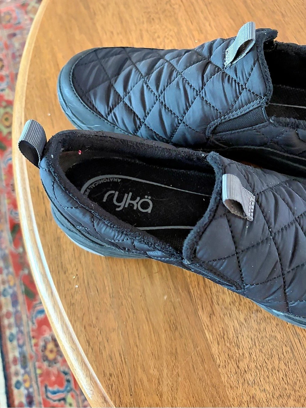 Ryka Pursuit Quilted Slip-On Women's Sneakers in Black 9 - Picture 4 of 5